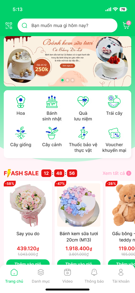 Market24h Home Screen